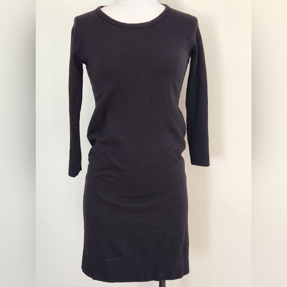 NWT || JAMES PERSE || black raglan style dress, ¾ length sleeves, midi, sz 0